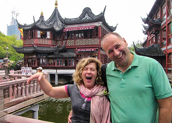 Our Guests in Yu Garden, Shanghai
