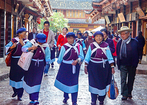 Local People at Dali Old Town