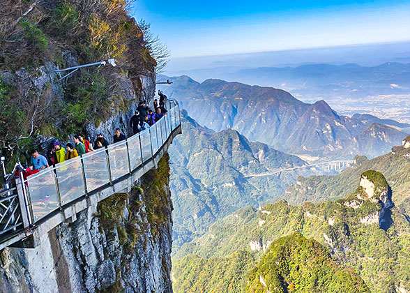 Glass Skywalk at Tianmen Mountain