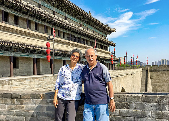 Our Guests at the City Wall