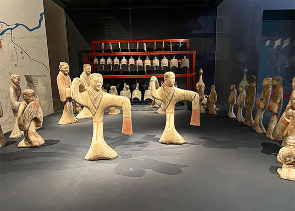 Dancing Pottery Figurines