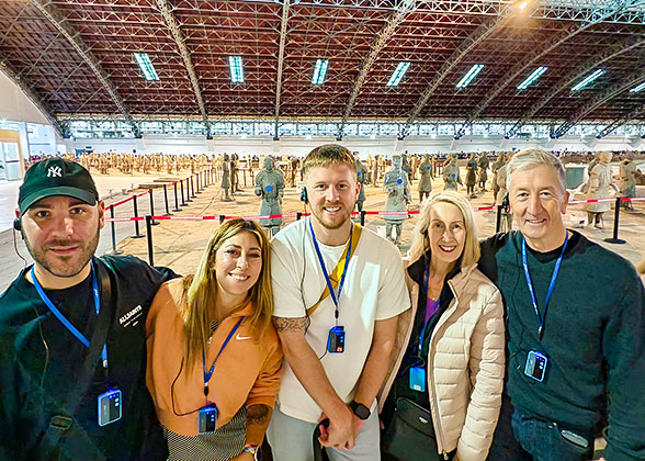 Our guests at the Terracotta Army Museum