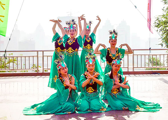 Local People Dancing in the Red Mountain Park