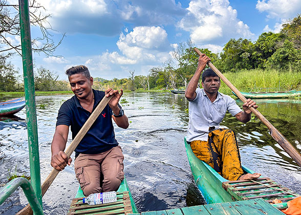 Local Boatman in Sri Lanka