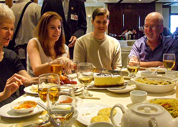 Our Guests Enjoying Delicious Food Our Guests Enjoying Delicious Food