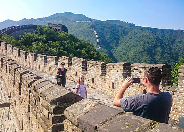Our Guests on the Badaling Great Wall