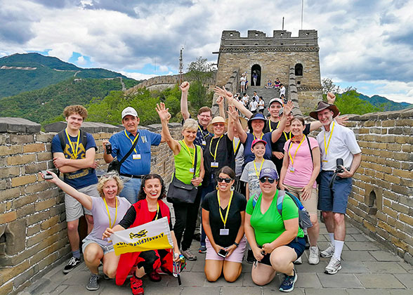 Our Guests on Mutianyu Great Wall