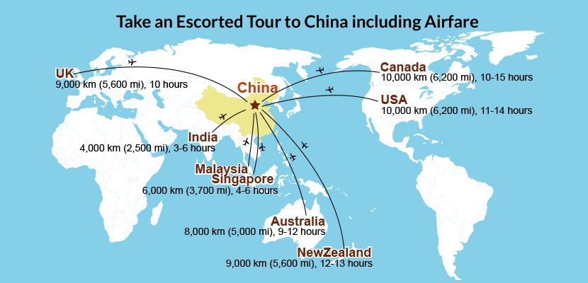 travel time from china to usa