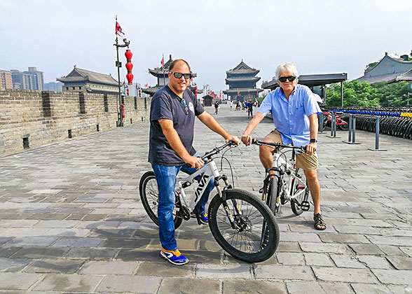 Cycling on Xi’an City Wall