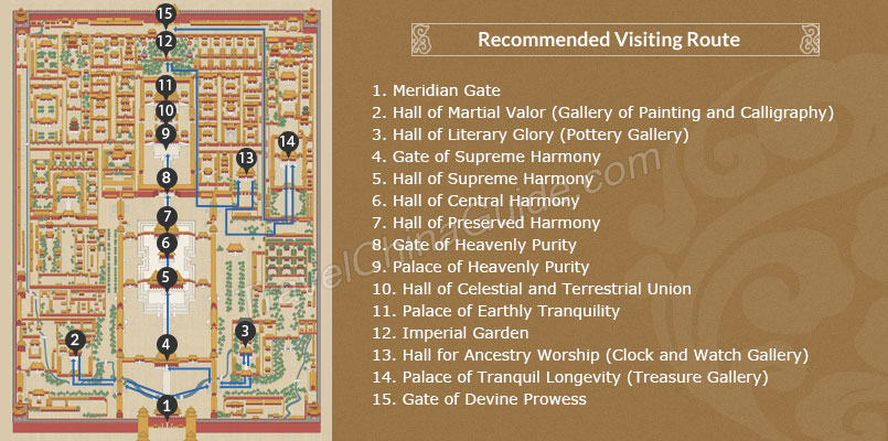 Forbidden City Map Forbidden City Map