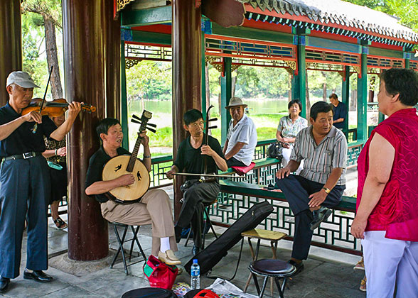 Locals at Mountain Resort of Chengde