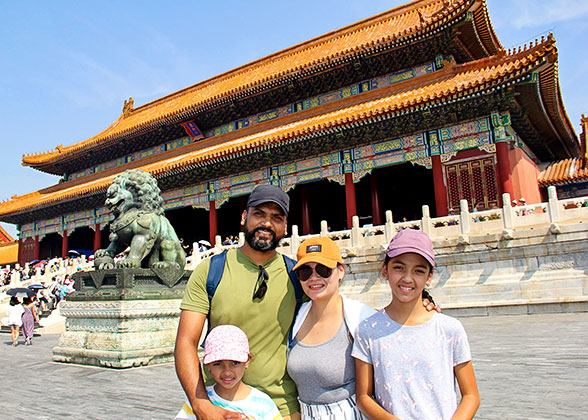 Our Guests at the Forbidden City