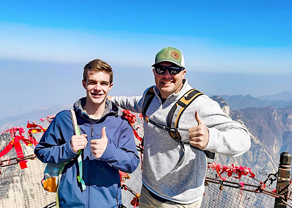 Our Guests at the Mt. Huashan