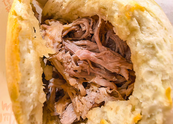 Tender, Slow-braised Pork within the Bun