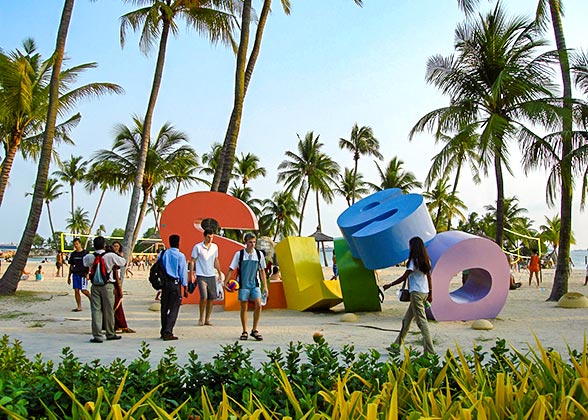 Soft Beach on Sentosa Island Soft Beach on Sentosa Island