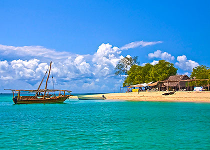 The beach in Zanzibar