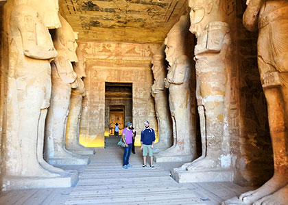 Eight 10-meter Ramses II Statues of Abu Simbel Temple