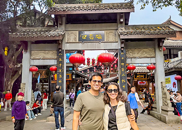 Our Guests at Ci Qi Kou Ancient Town