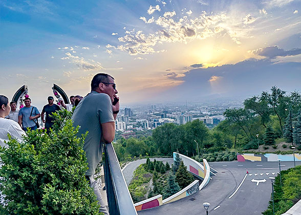 Sunset at Kok-Tobe Hill