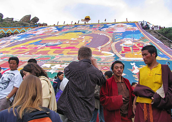 Drepung Monastery Celebrates Shoton Festival