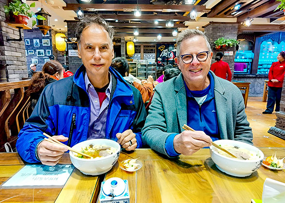 Our Guests Teasting Muslim Food