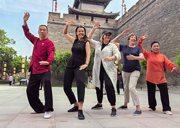 Our Guests Doing Tai Chi