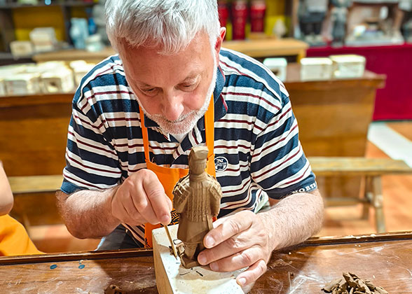 Making the Mini Terracotta Figures Making the Mini Terracotta Figures