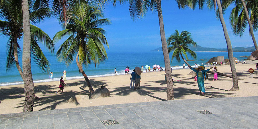 Beautiful beaches in Sanya, Hainan