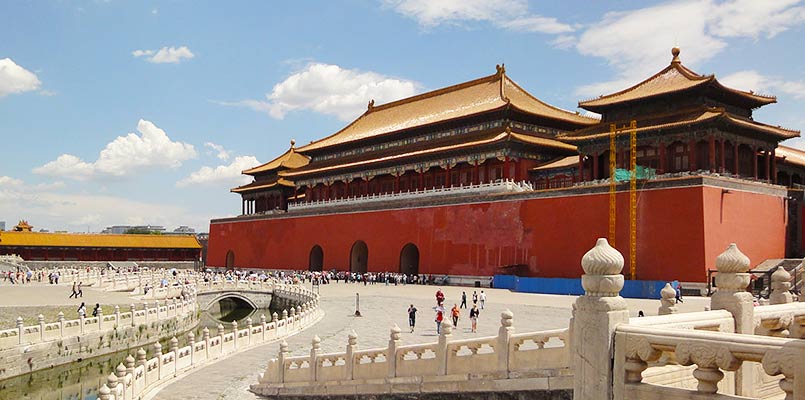 A splendid view of the Forbidden City