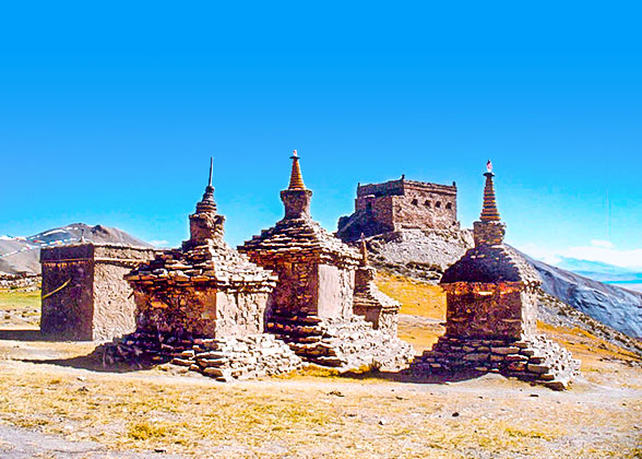 Pagodas around Mount Kailash
