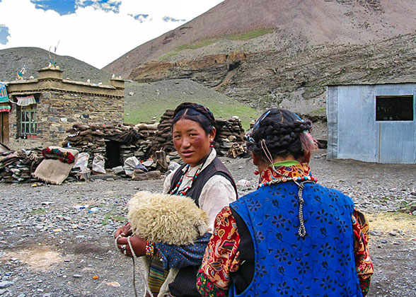 Local Tibetans in Gyantse