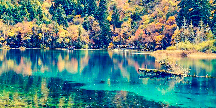 Jiuzhaigou National Park in Autumn