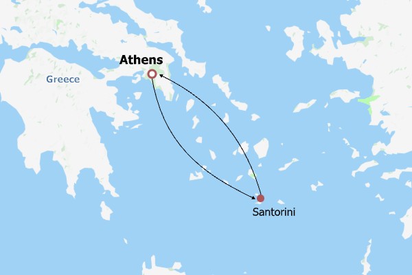 6 Days Athens to Santorini Tour, Guided Greece Package