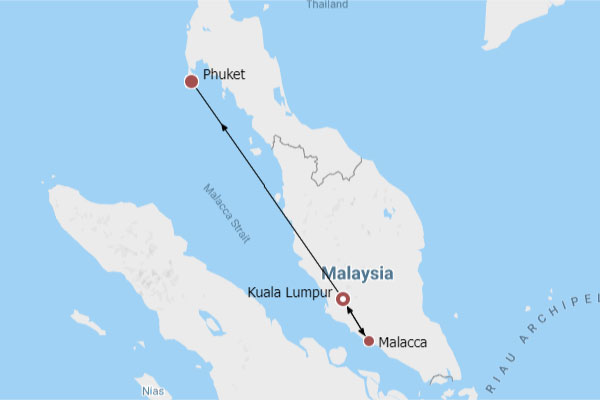 7 Days Malaysia Thailand Tour Packages to Malacca & Phuket