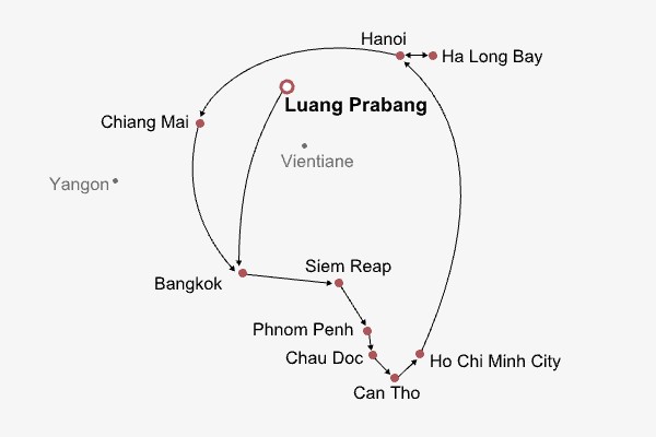 21 Days Tours of Laos, Thailand, Cambodia & Vietnam