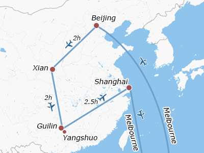 melbourne tour china