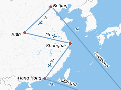 travel from nz to china