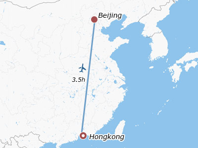 beijing tour hong kong hongkong map