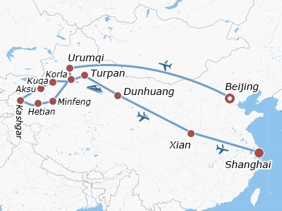 22 Days China Tour Of Silk Road Urumqi Kashgar Turpan - 