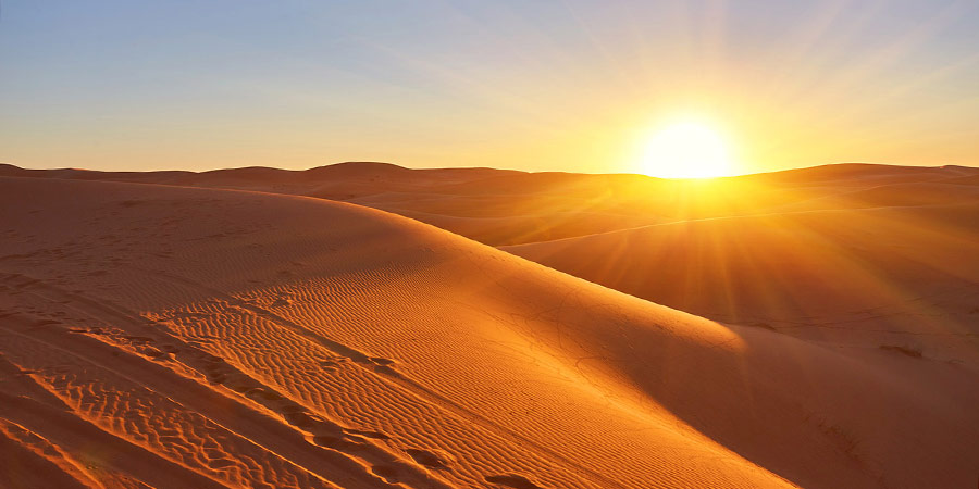 Enjoy the stunning sunset view at Sahara Desert, Hurghada