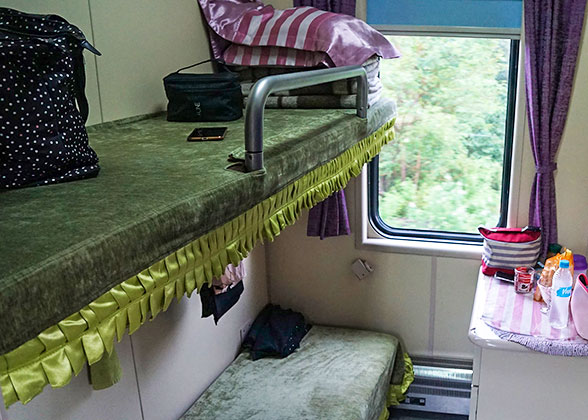 Soft Sleeper Cabin on Hohhot – Ulaanbaatar Train