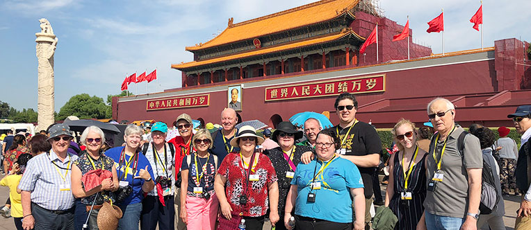 Our group at the Tiananmen Square