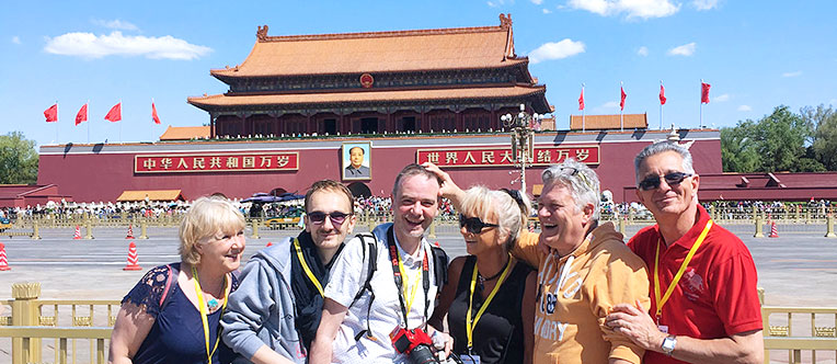 Take a morning stroll around Tiananmen Square