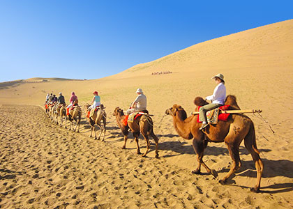 Camel Riding, Dunhuang