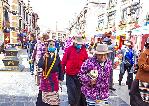 Barkhor Street in Lhasa