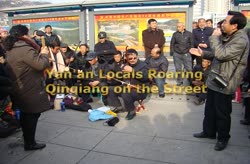 Yan'an Locals Roaring Qinqiang on the street