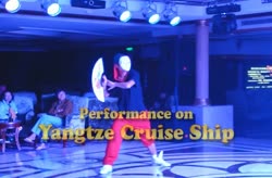 A Hip Hop dancing performance on the Yangtze River Cruise