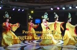 A cabaret on the Yangtze River Cruise 