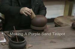 Making A Purple Sand Teapot 