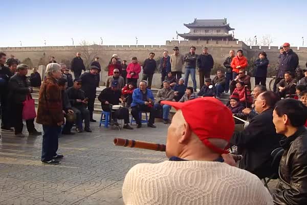 China Opera of Shaanxi at Xian City Wall Park
